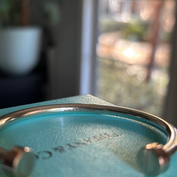 NEW Tiffany Rubedo Ends Circle Edge Cuff Bracelet - Picture 5 of 5